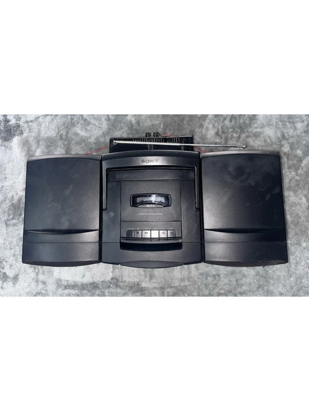 Sony 6 CD Changer/Tape Vtg 90's Ghetto Blaster Bookshelf Boombox CFD-626 WORKS